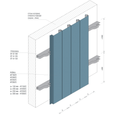Реечный потолок AF 250C оцинков. светло-серый А704