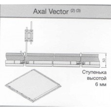 Металлическая панель armstrong ORCAL Перфорация Rg 2516 с В15  600x300x24 LAY-IN range - Axal Vector