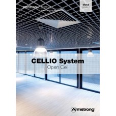 Решетчатый подвесной потолок Cellio C16 (150x150x37) - серебристый (Целлио) В сборе 600x600x37mm BP9006M6JSG 