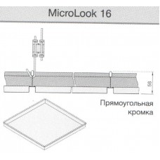 Металлическая панель armstrong ORCAL Микроперфорация Rd 1522 с флисом  600x600x16 MicroLook 16